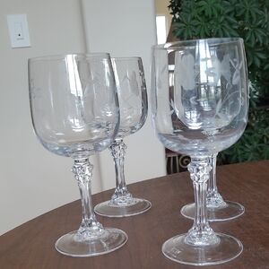 Princess House Heritage Wine Glass Set Of 4